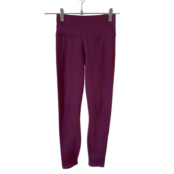 FABLETICS Women's Powerhold Workout Leggings Burgundy - Picture 2 of 9